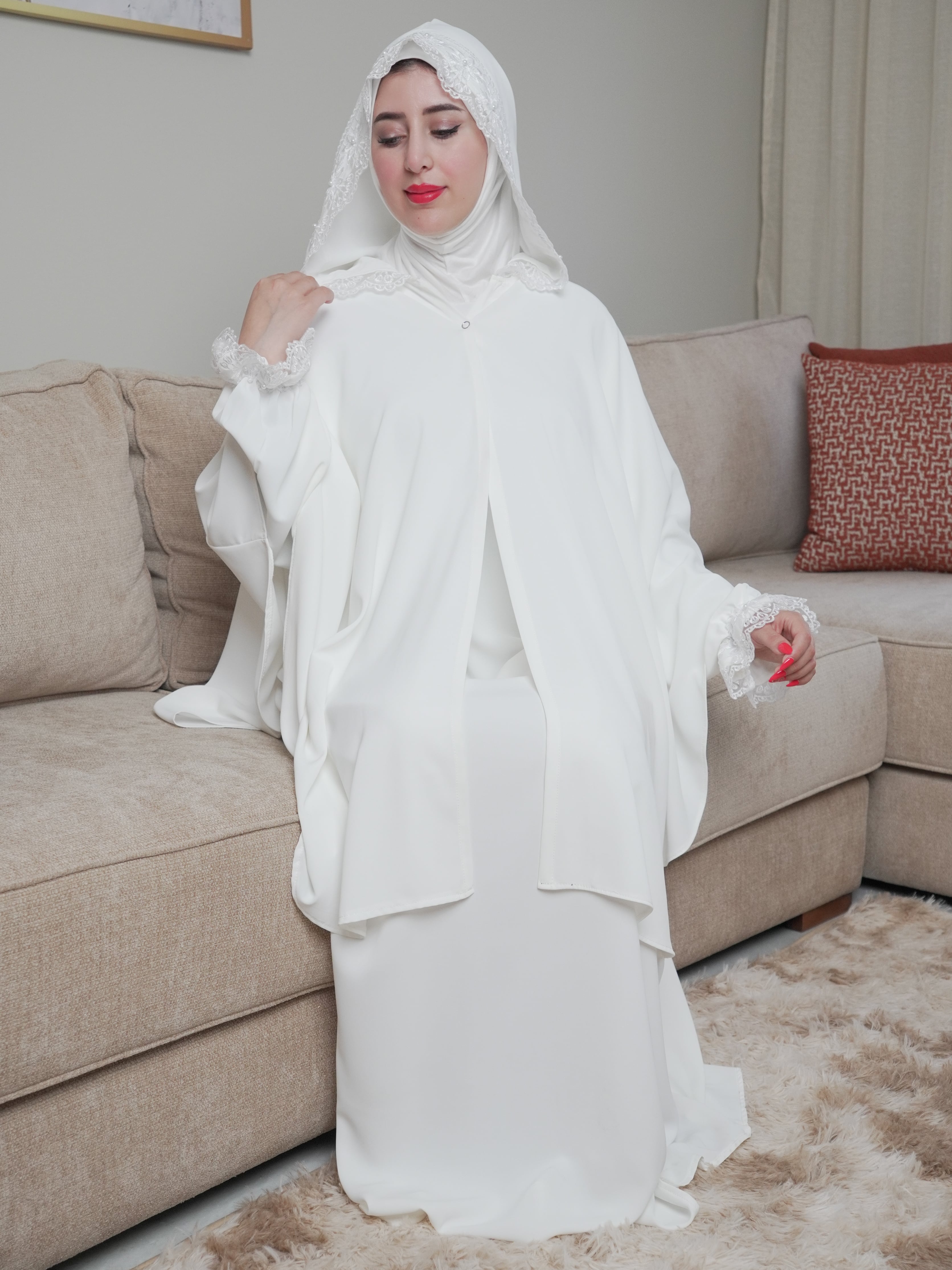 abaya de prière 3 pièces