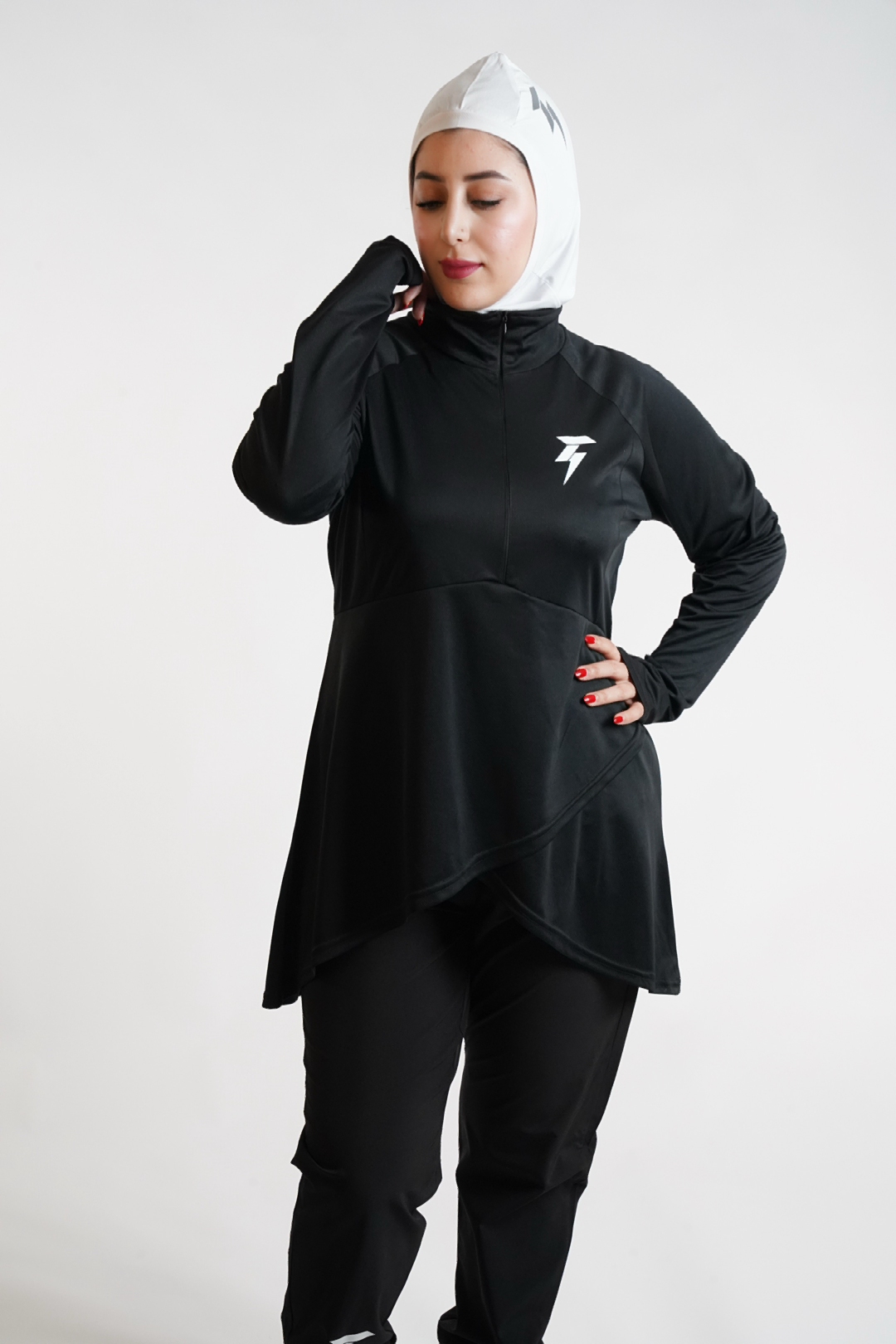 Ensemble de sport long avec capuche